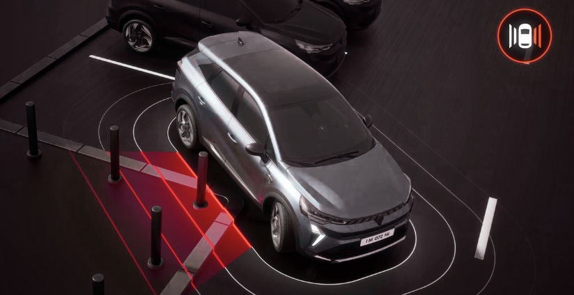 Sensores de estacionamento frente/lateral/traseira